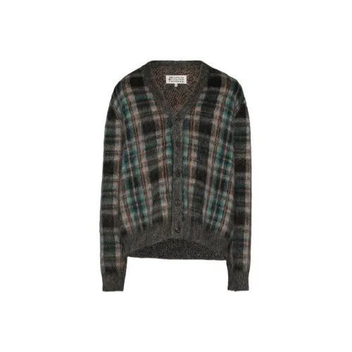 Maison Margiela Pendleton Cardigan Knitwear Men's Green
