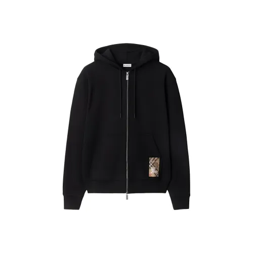 Burberry Check Label Zip Thru Hoodie