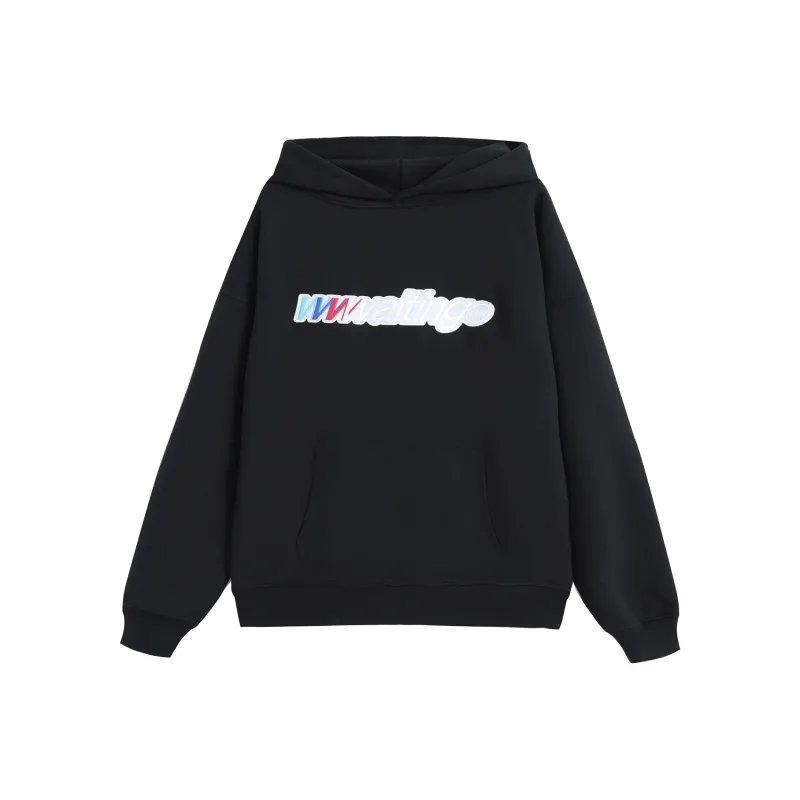 WAITINGWAVE Sweatshirt Unisex Black-0