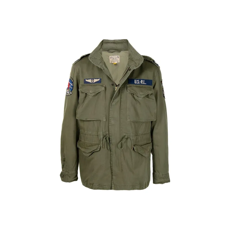 Polo Ralph Lauren Herringbone Patch Detailed Field Jacket-1