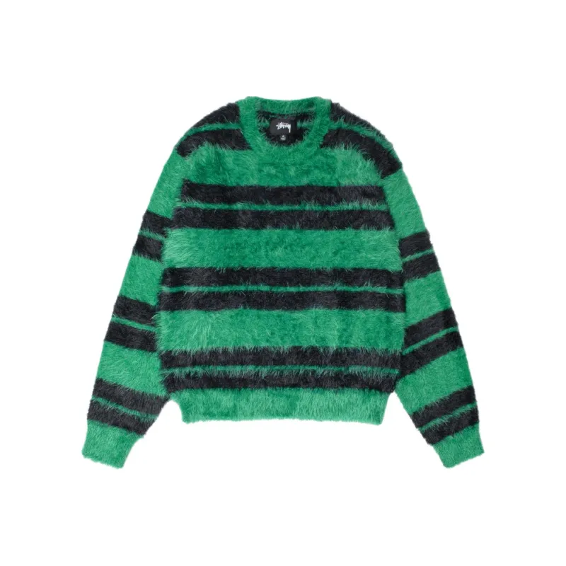Stussy Hairy Stripe Crew Sweater-5