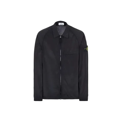 STONE ISLAND SS23 Nylon Meta Jackets Coats Men's Black