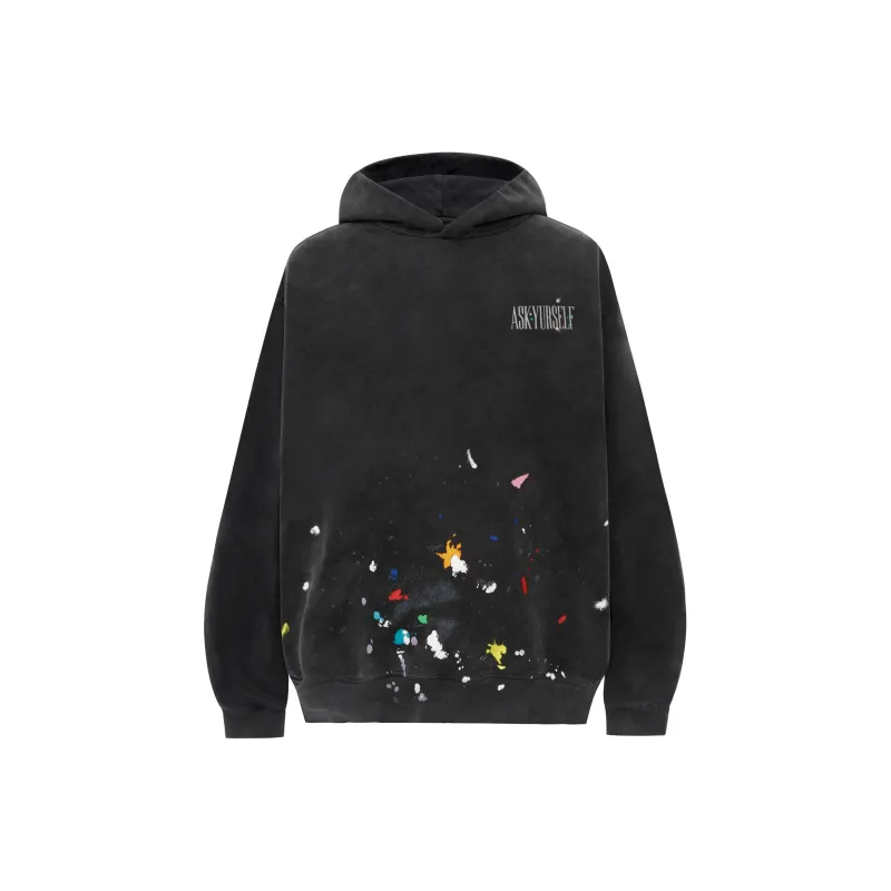 Askyurself Sweatshirt Unisex Washed Black-0