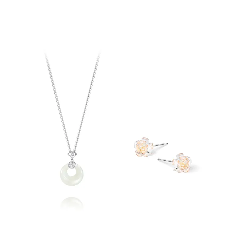 KUMET Chalcedony Necklaces Women's-0