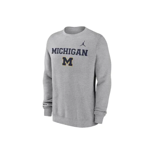 Nike Michigan Wolverines Primetime Primary Stack Men's Nike College Pullover Crew