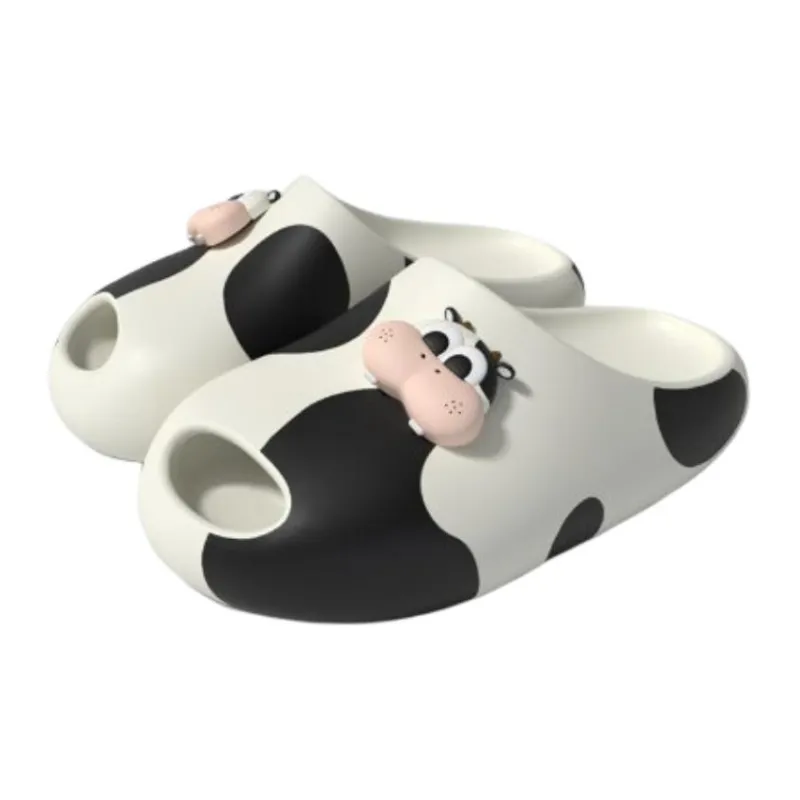 ALPLUME Home Slippers Black, White-4