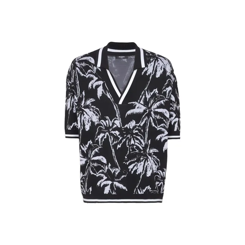 BALMAIN Polo Shirts Men Black-0