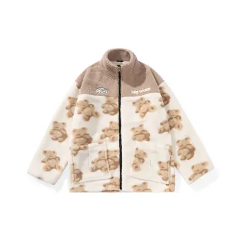 BIRDTALK Jackets Unisex Apricot Brown