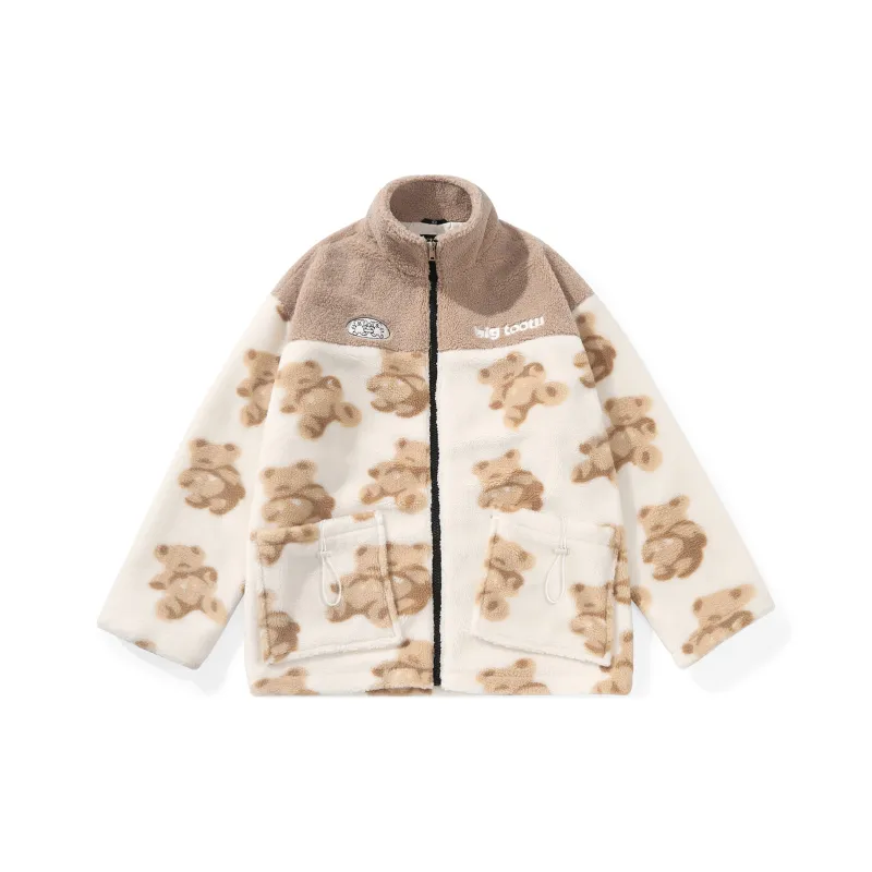 BIRDTALK Jackets Unisex Apricot Brown-0