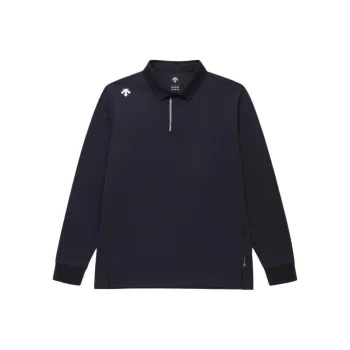 DESCENTE TOUGH Series Polo Shirt Unisex Black