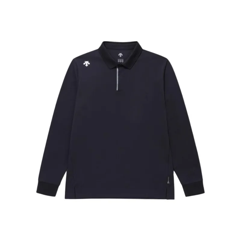 DESCENTE TOUGH Series Polo Shirt Unisex Black-0