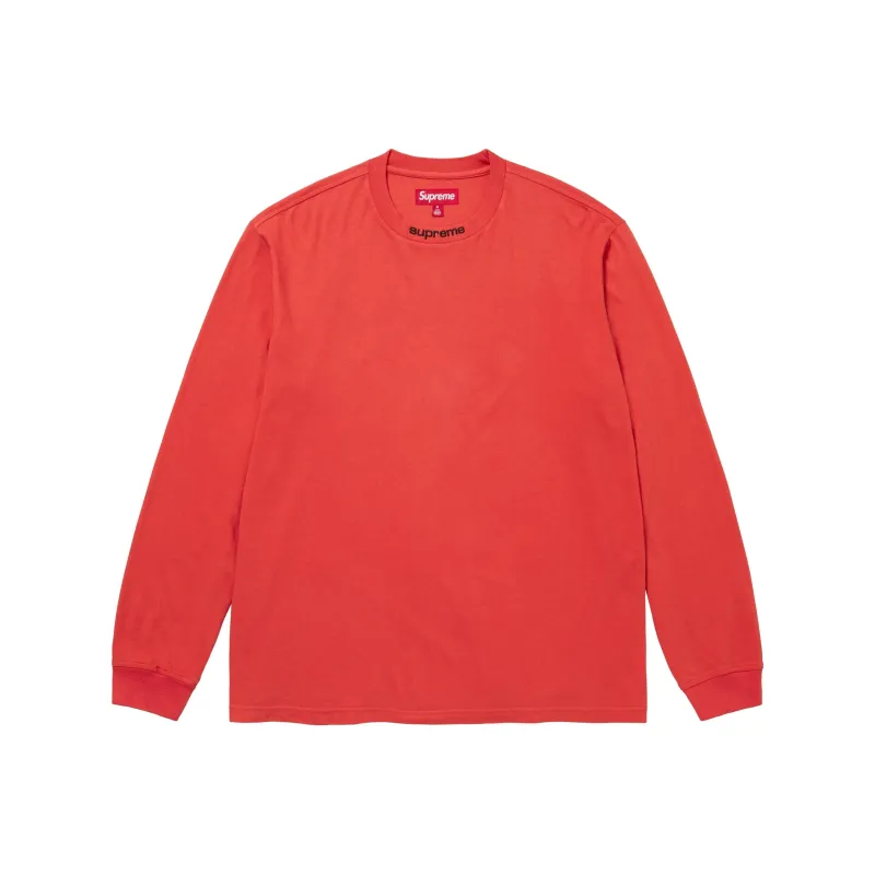 Supreme Embroidered Collar L/S Top-0