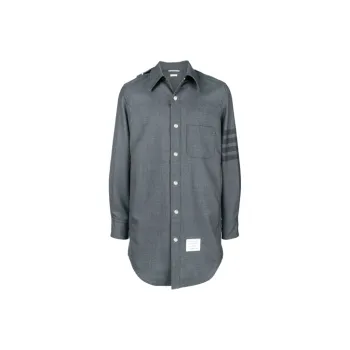 THOM BROWNE Jackets Men Gray
