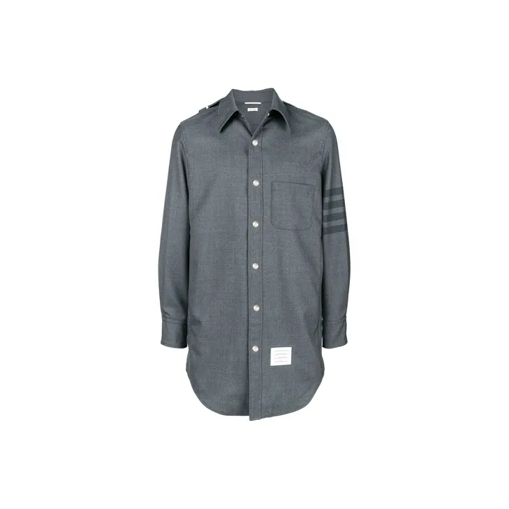 THOM BROWNE Jackets Men Gray-0
