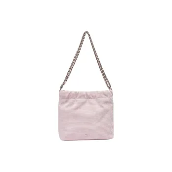Three Blessings PU Hobo Bag Shoulder Bag Medium Size Women's Pink/Green/Ivory White
