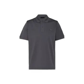 PRADA Polo Shirts Men Gray