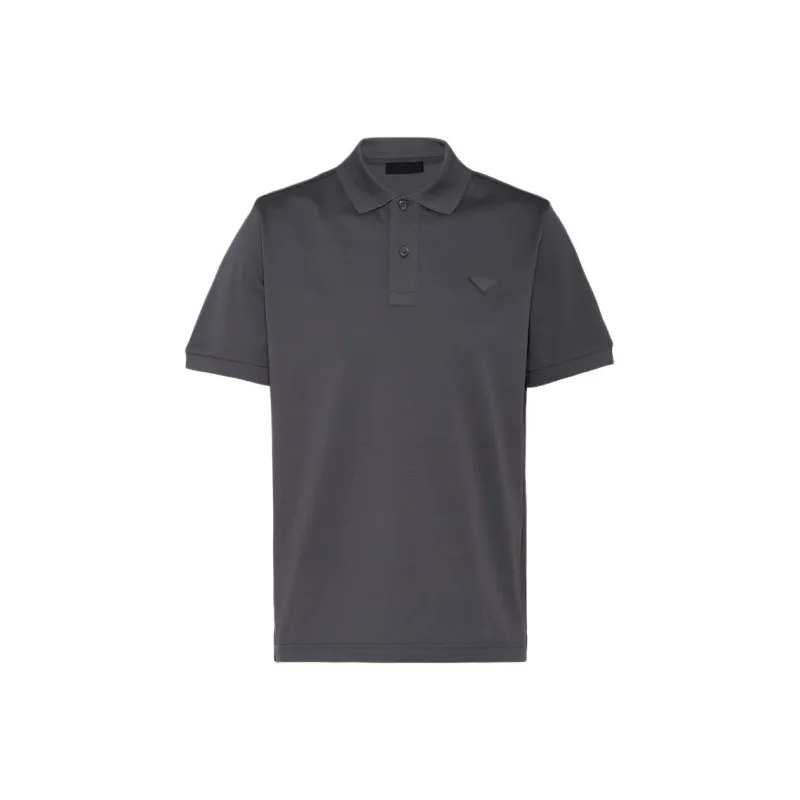 PRADA Polo Shirts Men Gray-0