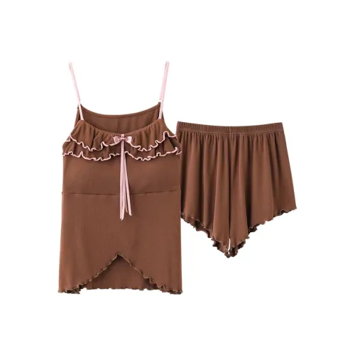 XISHE Pajama Set Women's Coffee