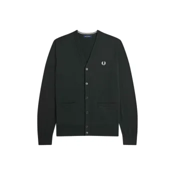 FRED PERRY Logo embroidered Cardigan
