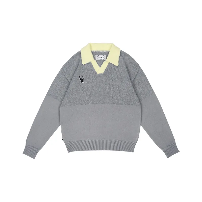 MYSAMESAME Sweater Unisex Gray In Stock-0