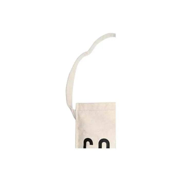 Converse Cotton And Canvas Tote Bag, Shopping Bag, Crossbody Bag, Shoulder Bag Regular Unisex Gray White-2