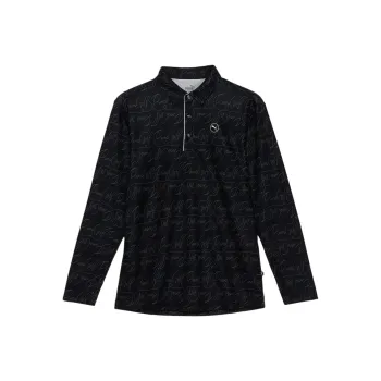 PUMA AOPGolf Polo Shirt Men's Black