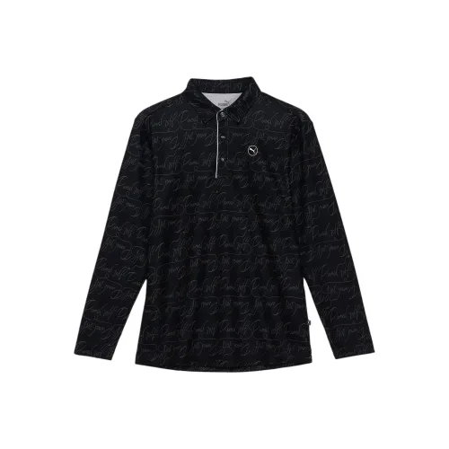 PUMA AOPGolf Polo Shirt Men's Black