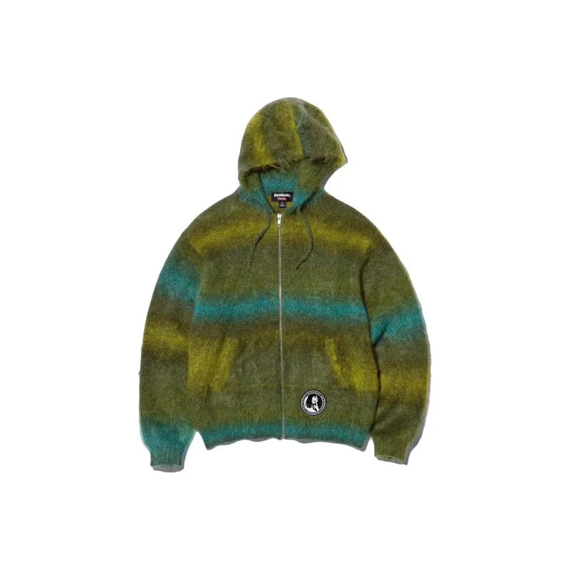 Supreme Hysteric Glamour Mohair Zip Up Hooded Sweater-3