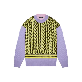 VERSACE Sweaters Men Purple