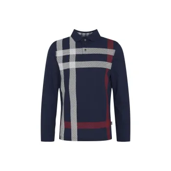 BARBOUR SS24 Polo Shirt Men's Dark Blue