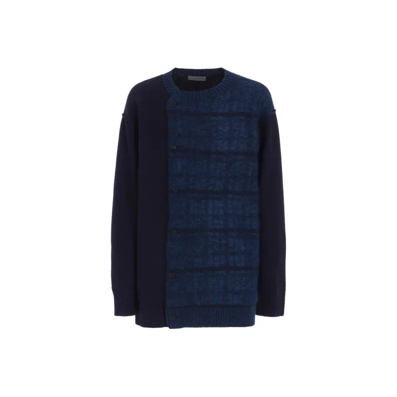 Yohji Yamamoto POUR HOMME FW24 Sweater Men's Marine Blue-0