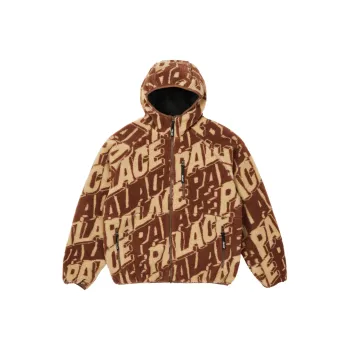 PALACE Jacquard Fleece Hooded Jacket
