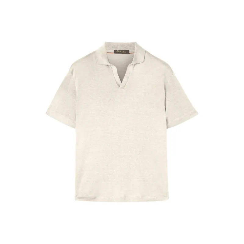 Loro Piana FW24 Polo Shirt Men's Nougat Color-0