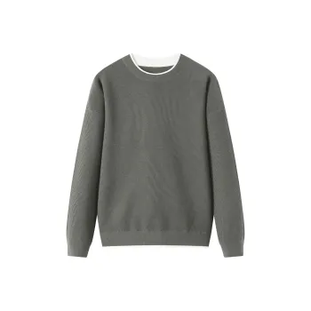 H YXIANG Knitwear Men's Classical Style Green