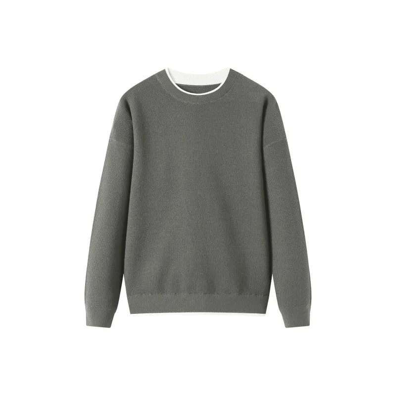 H YXIANG Knitwear Men's Classical Style Green-0