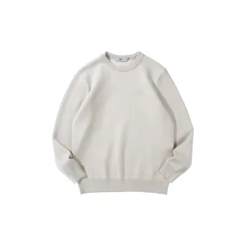 HLA Crew Neck Heart Embroidered Long Sleeved Knitwear Men's
