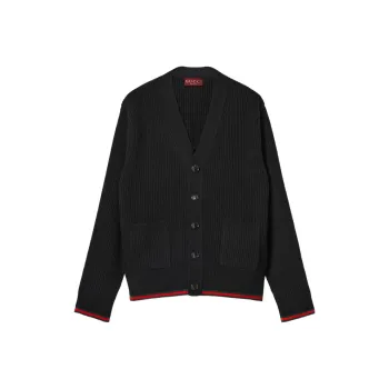 GUCCI Rib Knit Cardigan
