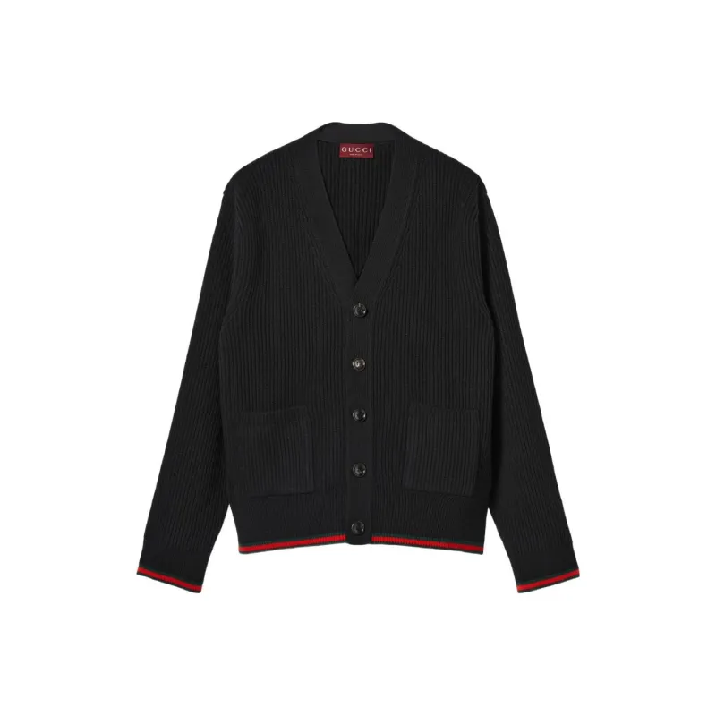 GUCCI Rib Knit Cardigan-0