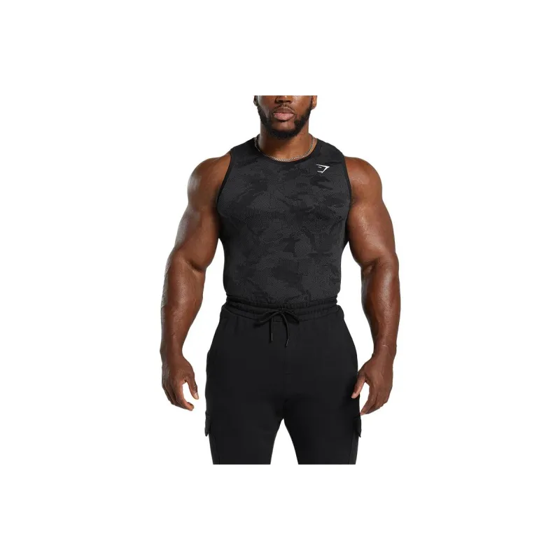 GYMSHARK Tank Top Men's Charcoal Gray-0