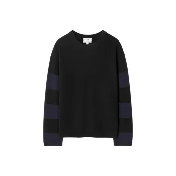 COS Sweater Men's Black Stripes