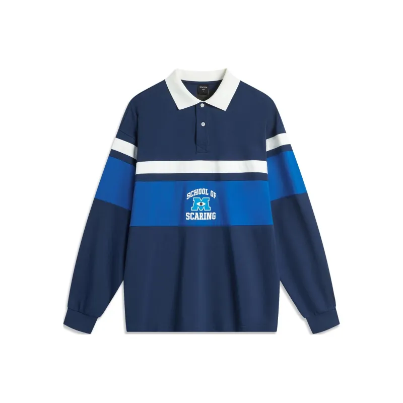 LiNing x Disney Polo Shirt Men's Deep Prussian Blue/Color Blue-0