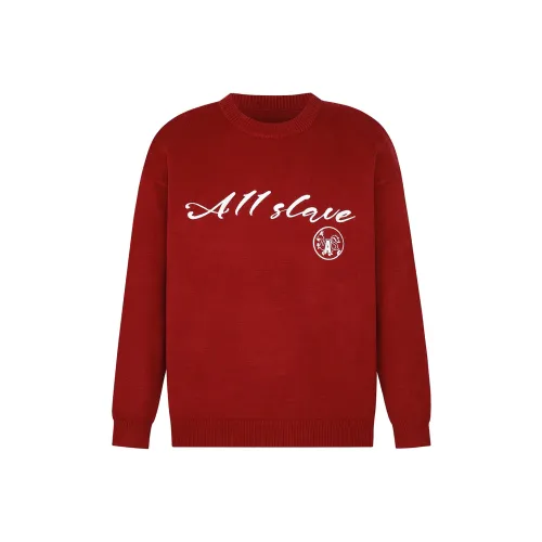 A11SLAVE Knitwear Unisex Red