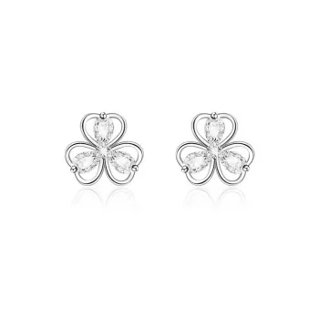 WAW S999 Fine Silver Stud Earrings Women's
