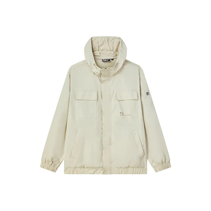 FILA Jackets Men White Birch Gray-0