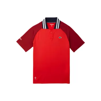 LACOSTE Daniel Medvedev Collaboration Polo Shirts Men Red