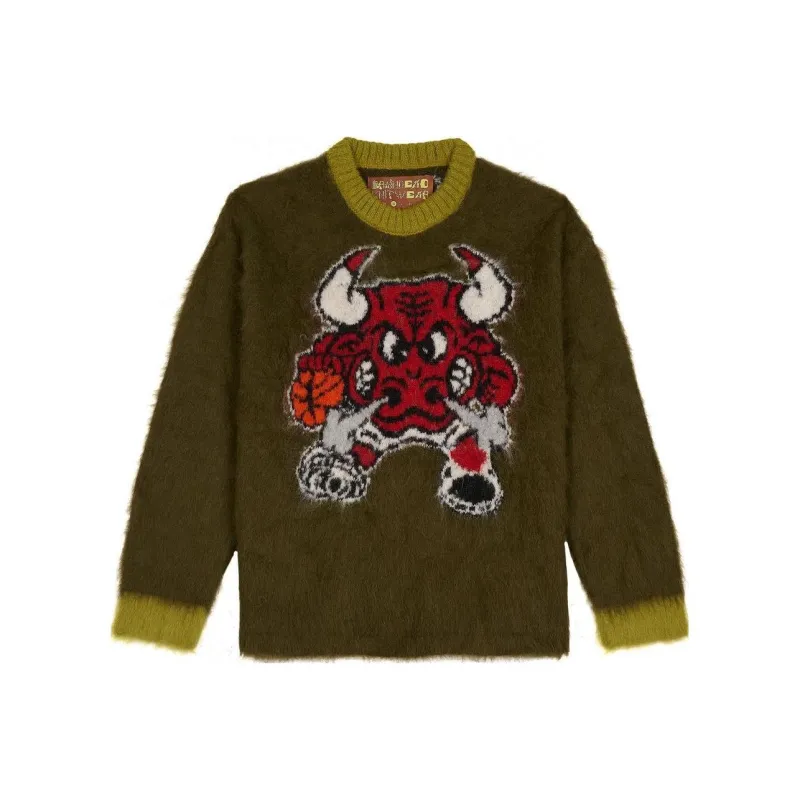 Nba X Brain Dead NBA Sweaters Unisex Green-0