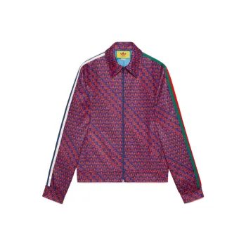 GUCCI X Adidas Double G And Trefoil Print Jacket