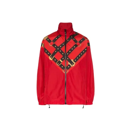 VERSACE Jackets Men Red