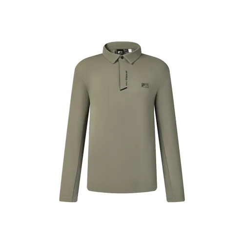 FILA Polo Sweatpants shirt Men's Earthy Olive Green