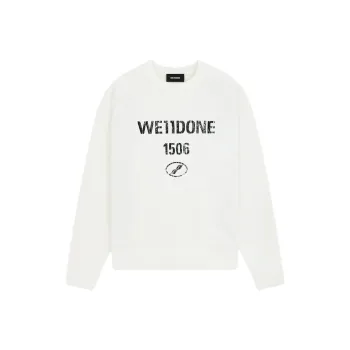 WE11DONE SS25 Sweater Unisex White
